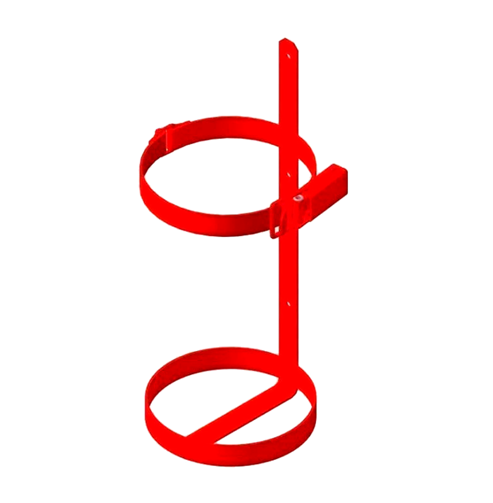 Кронштейн для огнетушителя d140 (с металлической защелкой)