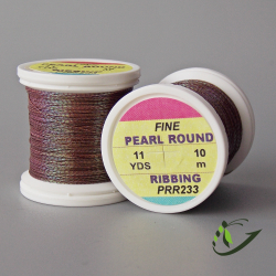HENDS Люрекс Pearl Round Ribbing Tinsel 11 Yds