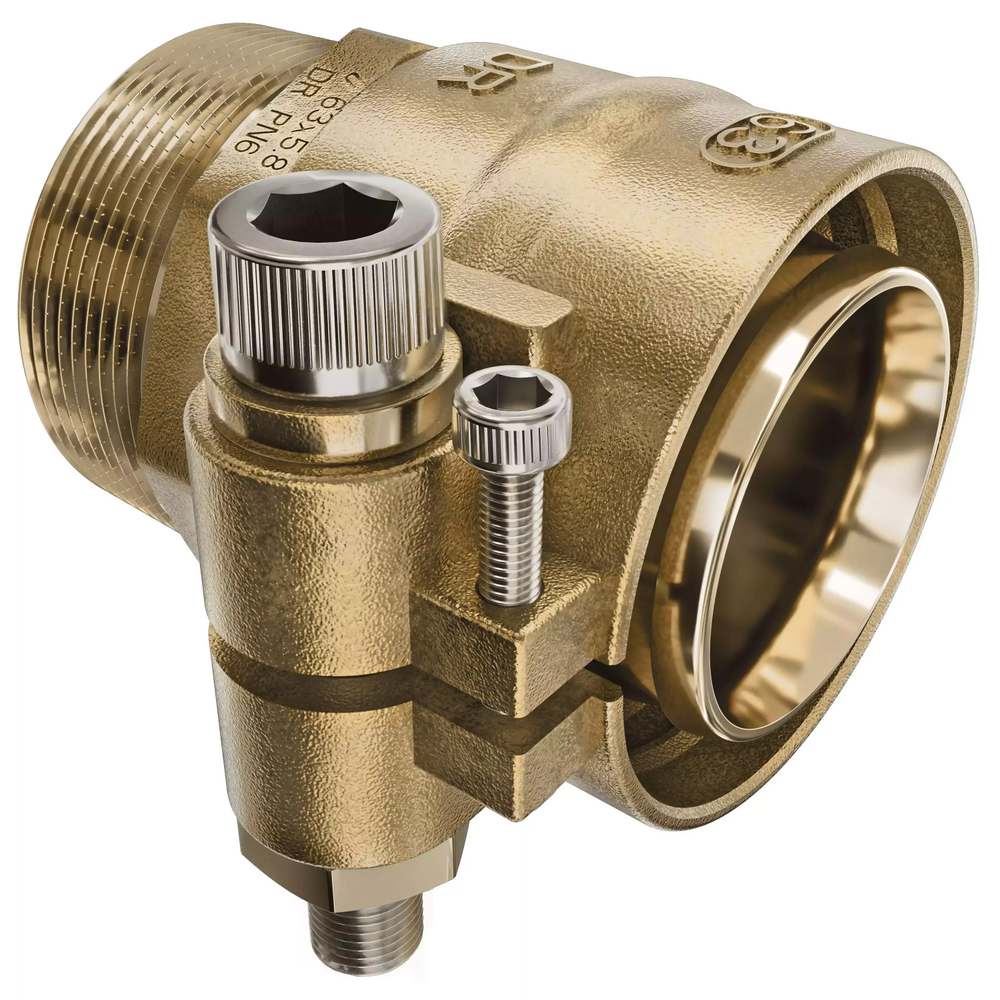 Наконечник зажимной Usystems с наружной резьбой для полимерных труб PN6 25x2,3-R3/4"НР