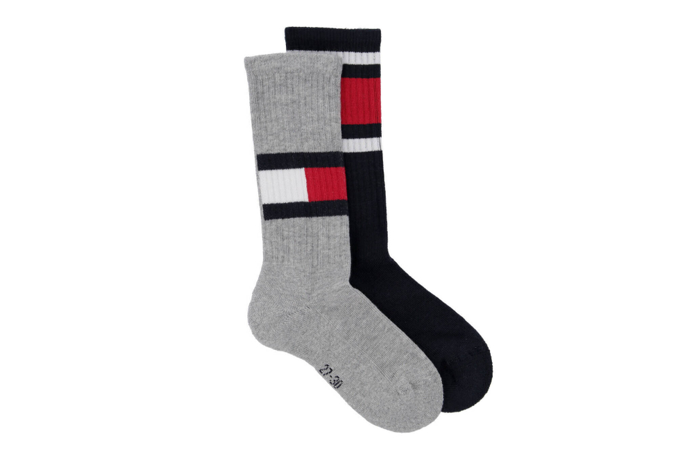 носки 2 пары flag Tommy Hilfiger - черный(394020001)