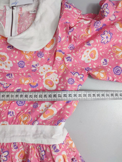 Платье из хлопка  с принтом на 7 лет, новое