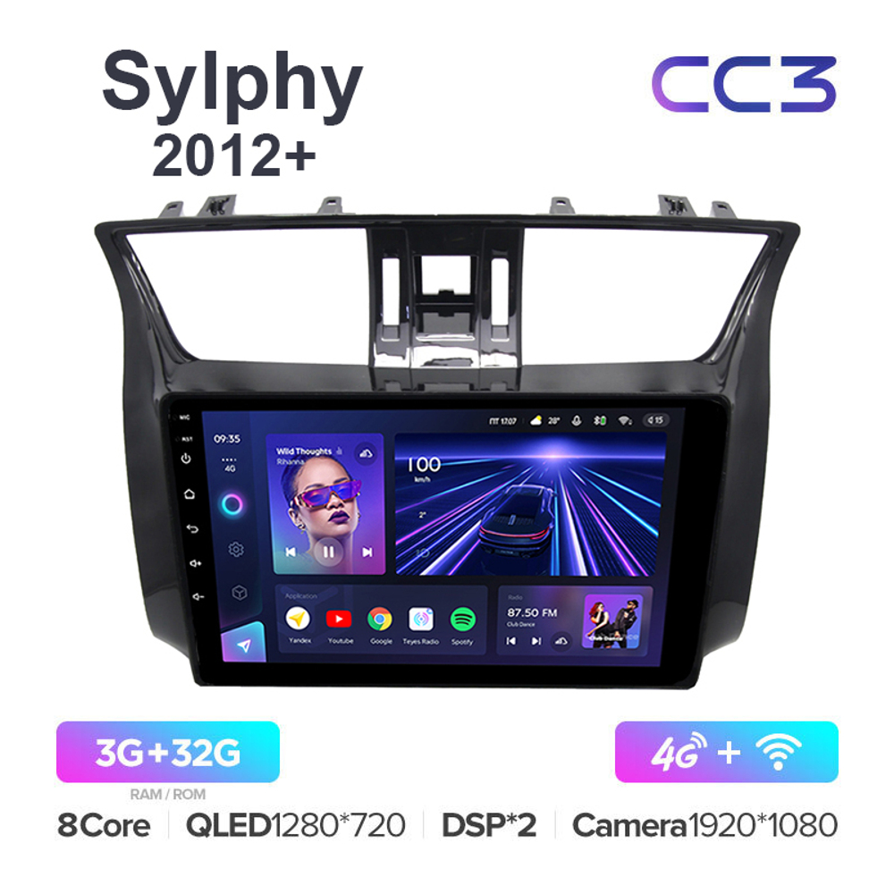 Teyes CC3 9"для Nissan Sylphy 2012+