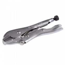 KING TONY (6031-05R) Зажим с фиксатором 140 мм, с прямыми губками