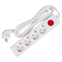 S-GCD4-3B Удлинитель Uniel серии Стандарт. с-з. 4 гн.. шнур 3 м. выкл.