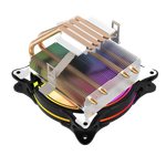 Кулер для CPU TESLA 1040RGB, 1х120мм, 1600rpm, 3-pin, Al+Cu, серебристый-черный-белый/RGB, 51.3CFM, 25.1дБ, 4-PIPE(прямой контакт), TDP 155Вт, INTEL 1700/1200/115x/775/1366, AMD AM5/AM4/AM3(+)/AM2(+)/FM2(+)/FM1/754/940/939 (TSL-1040-RGB)