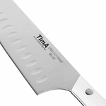 Нож Сантоку кухонный 178 мм белая рукоять
