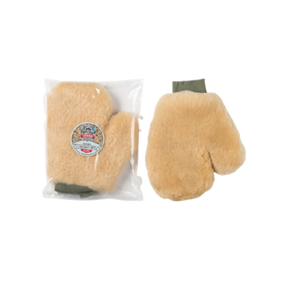 Leraton Бежевая варежка из меха ягнёнка LAMBSWOOL MITT MW3