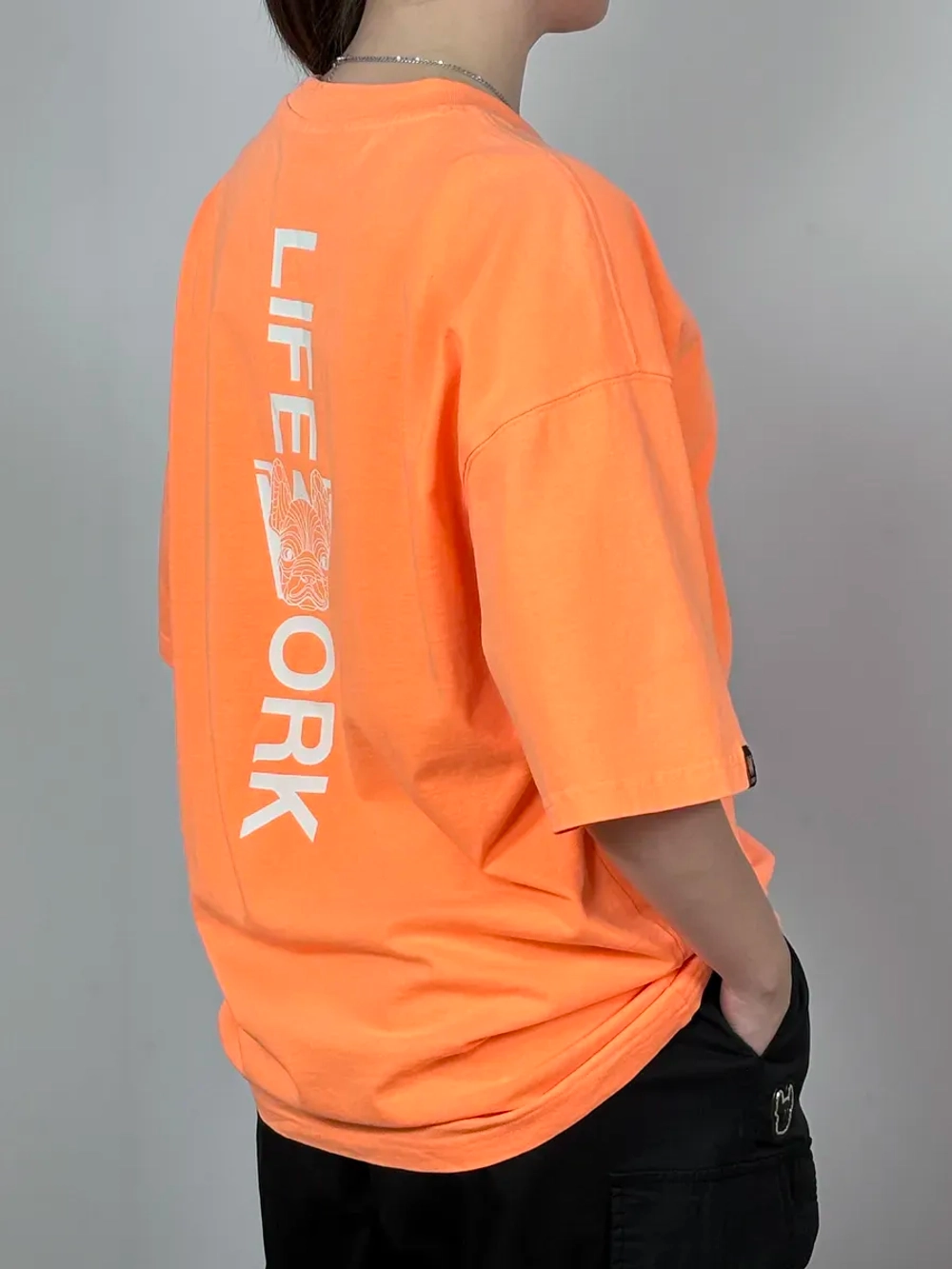 Футболка с пигментным логотипом MINI LADOK