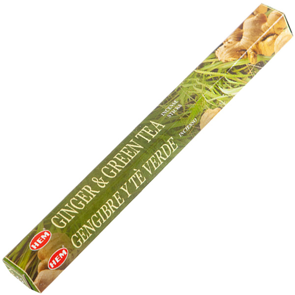 ароматические палочки Имбирь и Зелёный чай ХЕМ (Ginger Green Tea Hem)