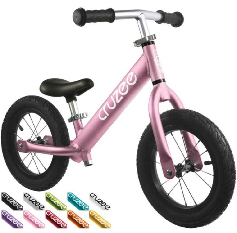 Беговел детский Cruzee UltraLite Air (пневматические колёса), розовый