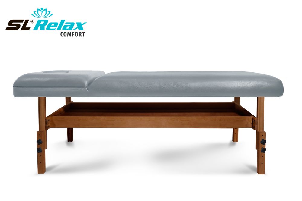 Массажный стол Relax Comfort серая кожа (№4)
