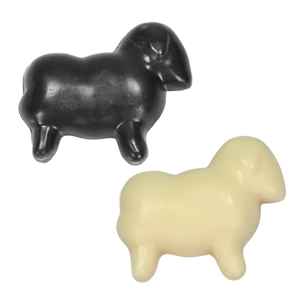 Мыло из овечьего молока, черно-белое, ассорти., 85 гр