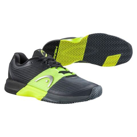 Мужские кроссовки теннисные Head Revolt Pro 4.0 Clay Men - black/yellow