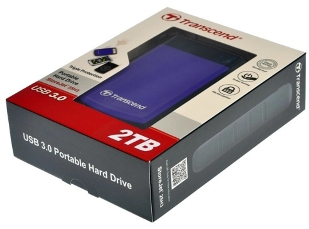 Внешний накопитель Transcend TS2TSJ25H3P 2000 Гб