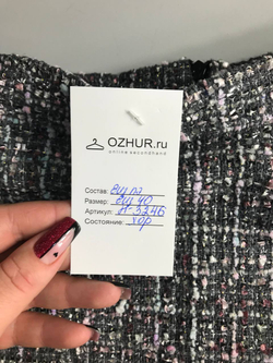 Юбка твидовая, визуально на 40 размер