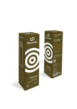 Термос Relaxika 101 (1 литр), хаки (без лого)