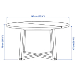 MÖRBYLÅNGA / GRÖNSTA Стол + 4 стула с подлокотниками ИКЕА