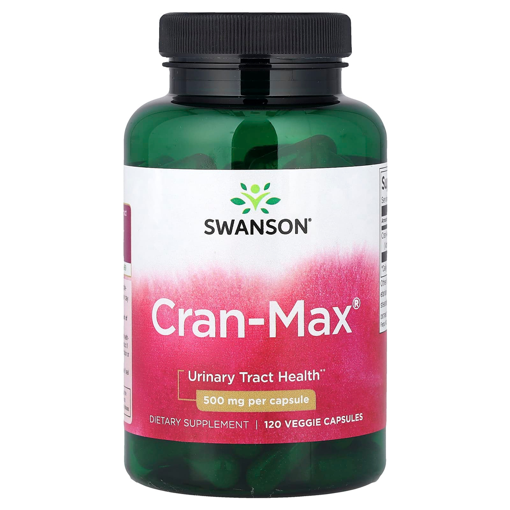 Swanson Vitamins, Cran-Max®, 500 мг, 120 растительных капсул