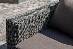 "Боно" лаунж-зона из искусственного ротанга, цвет графит