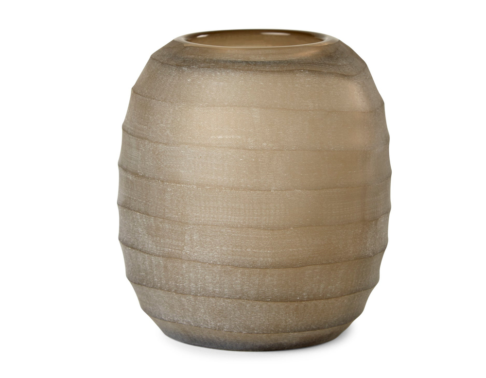 Ваза Guaxs Belly Smokegrey, 18 см