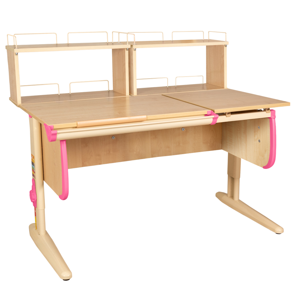 Растущая парта Дэми СУТ 25 с задними полками СУТ.15.240 (1200×880 мм)