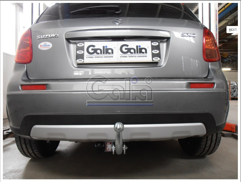 Фаркоп оцинкованный Galia F109A для Suzuki SX4 хетчбек 5 дверей 2006-2013 2WD/4WD, FIAT Sedici 2006-2014(паспорт и сертификат в комплекте)(без электрики)