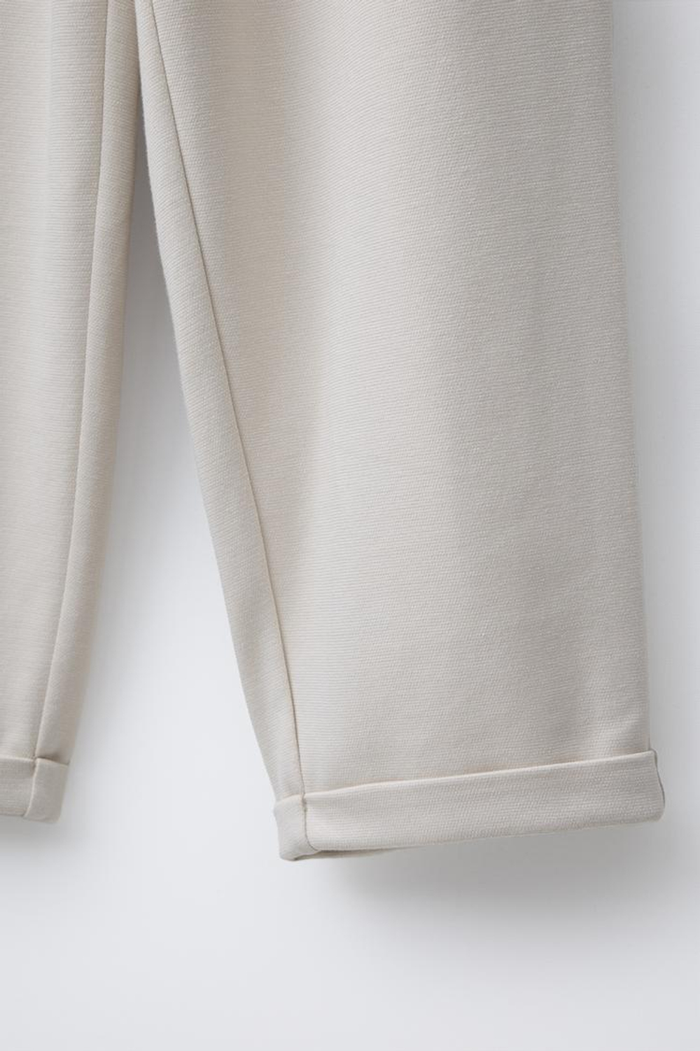 ZARA ДЖОГГЕРЫ КОМФОРТНОЙ ПОСАДКИ, ЭКРЮ