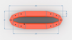 ПакКаяк ExpedBoats Эскимос 260 М