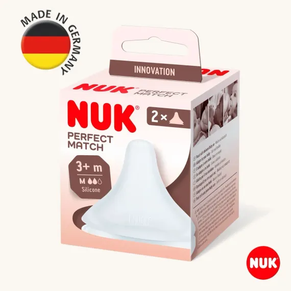 Соска Nuk силикон (средний поток) 2 шт.
