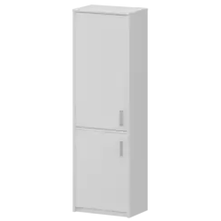Шкаф комбинированный закрытый узкий А-321/А-621 Белый 560x365x2000 Арго