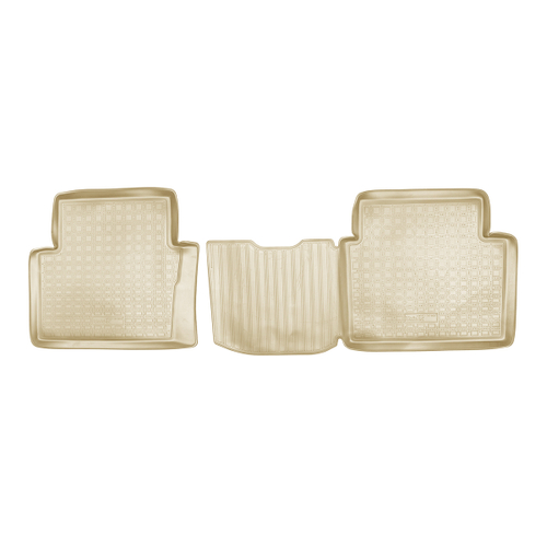 Ковры в салон Norplast/Unidec для Nissan Qashqai+2 (2008-)Полиуретан,Бежевый,задние арт.NPA01-C61-602-B
