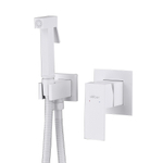 Смеситель ABBER Daheim AF8225W с гигиеническим душем, белый матовый