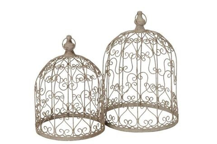 Набор из 2-х декоративных клошей "Ажур" 26x36см / 30x43,5см + 5см кольцо Металл