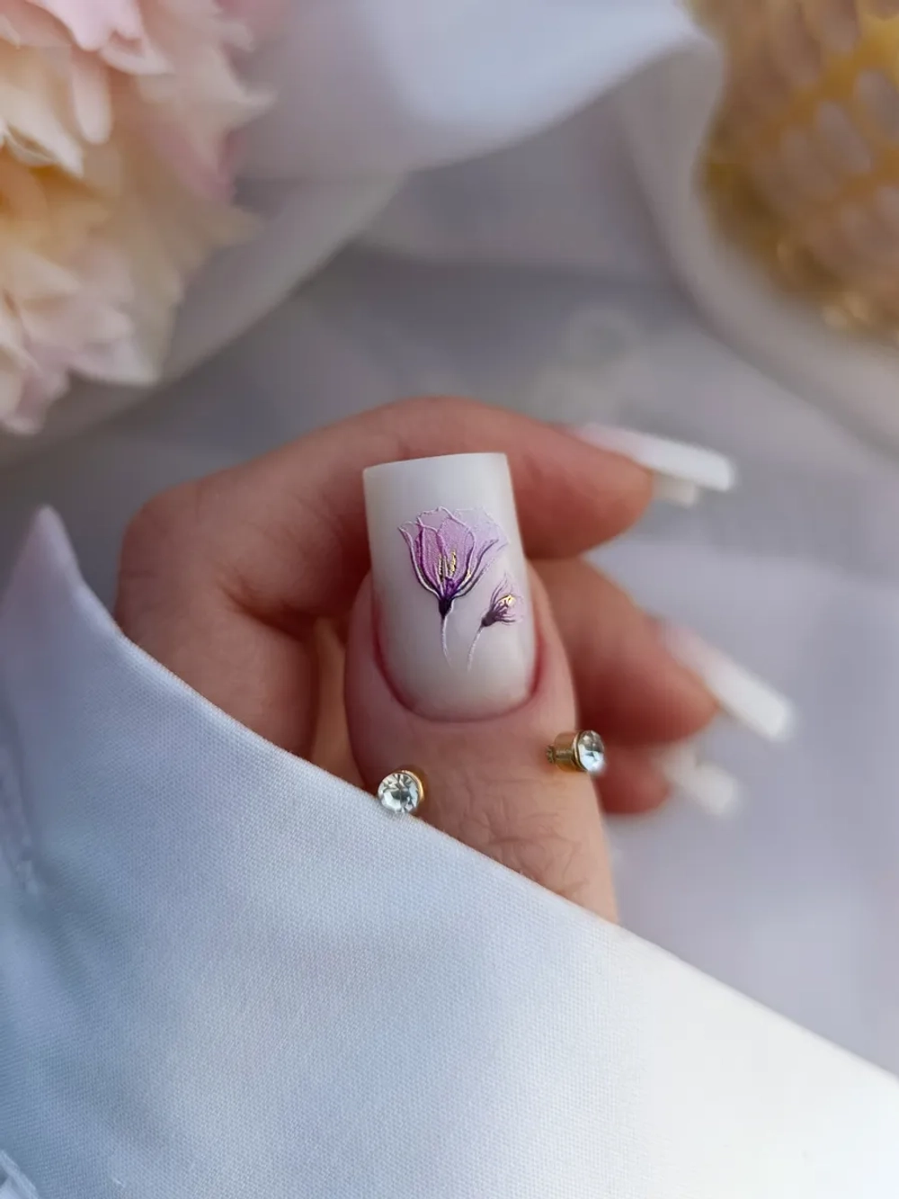 Lucky Rose Слайдеры наклейки для длинных ногтей 414