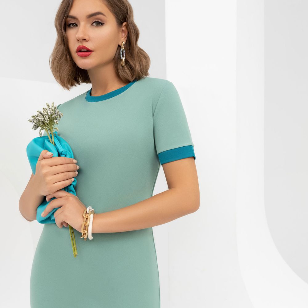 Платье Привлекательная фигурка (шалфей) Charutti (Акция)