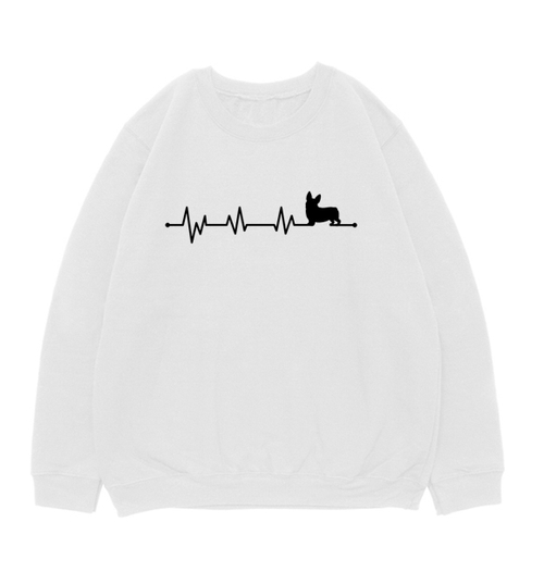 Свитшот "Корги - сердечный ритм"