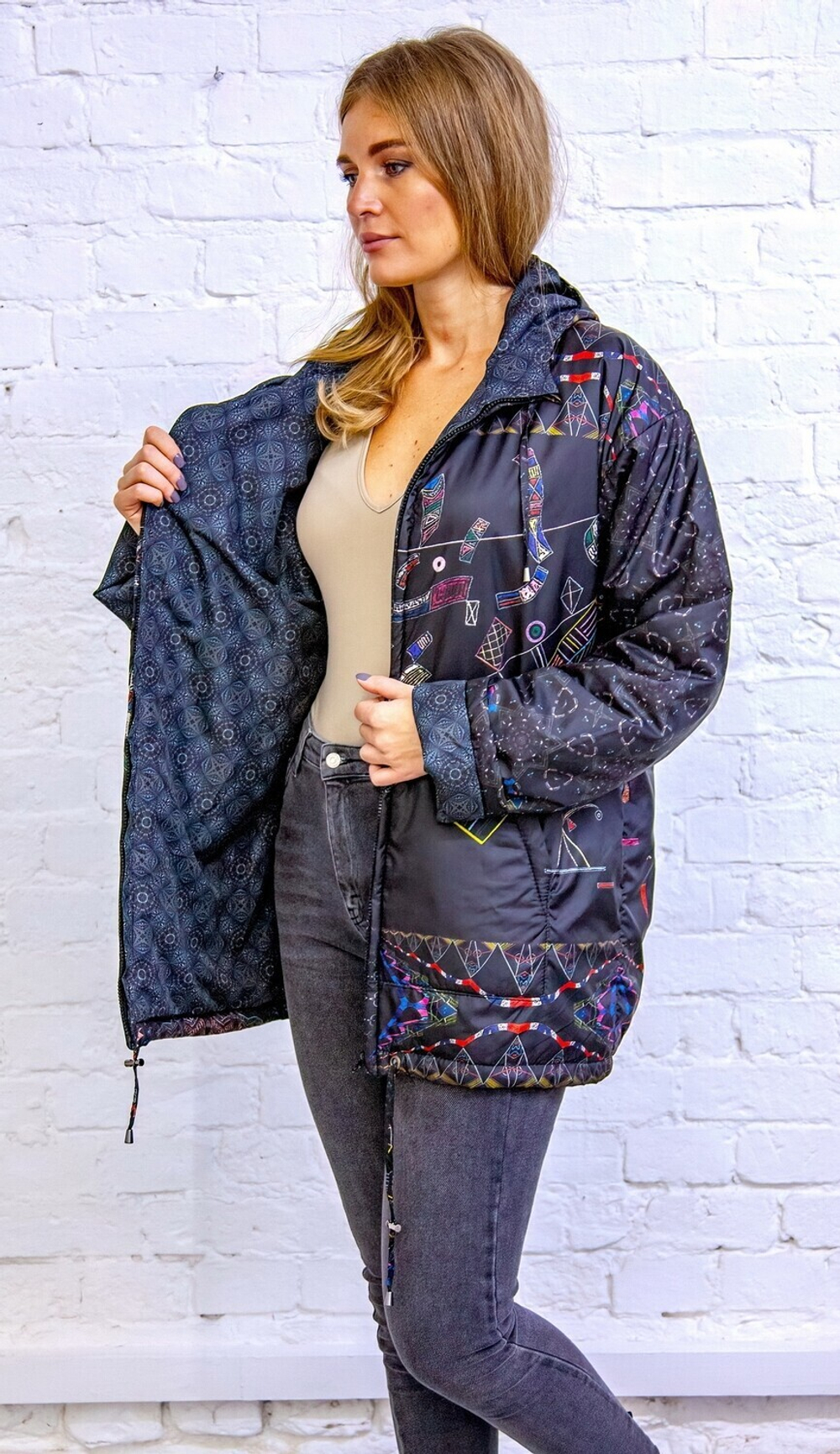 Куртка «Кандинский 2», по мотивам абстрактной живописи Василия Кандинского