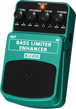 Behringer BASS LIMITER ENHANCER BLE400 педаль limiter/enhancer для бас гитары, сглаживание пиков при использовании slap техники