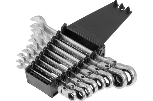 Набор комбинированных ключей STARTUL с поворотной трещоткой 8-19 мм 8 предметов PRO-7308