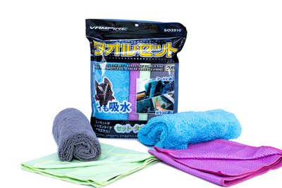 Набор салфеток VAMPIRE SET из микрофибры: StreakFree, SoftHaven, HoneyWipe, DoubleUniversal