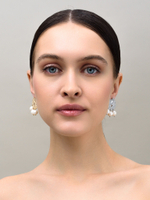 Серьги "Pearl Coin" Bicolor