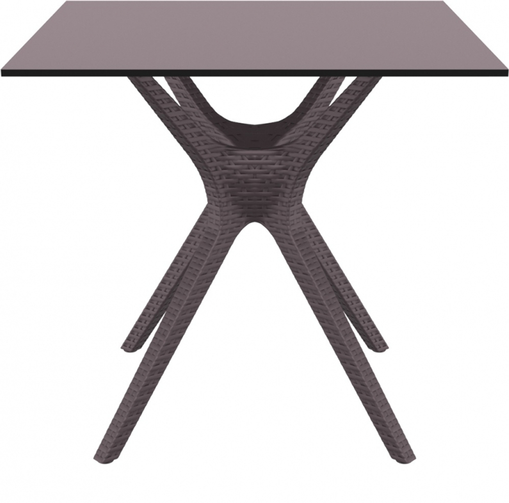 Стол пластиковый Siesta Contract Ibiza Table 80, коричневый