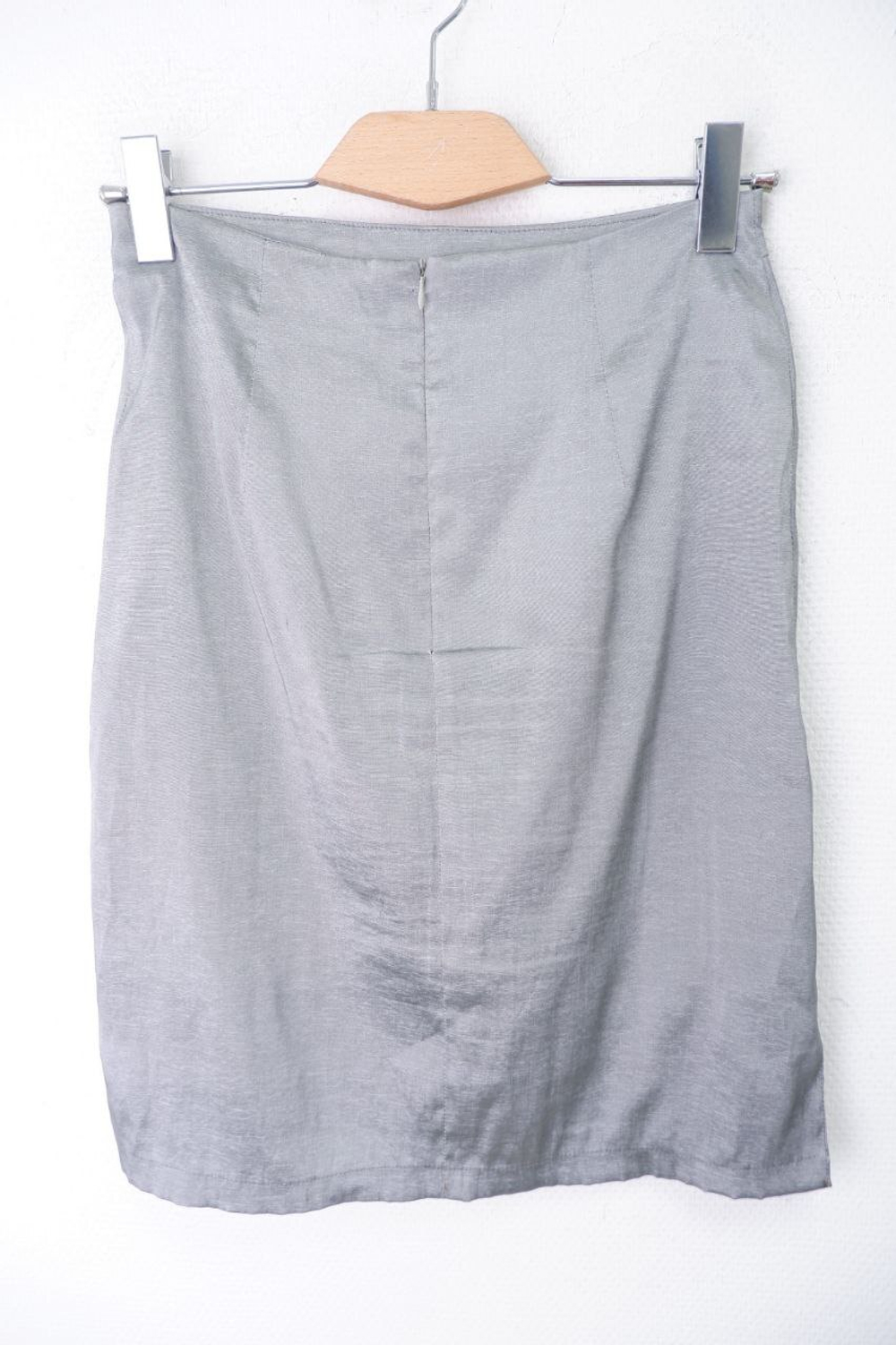 Юбка "серебро" с люрексом 42 размер