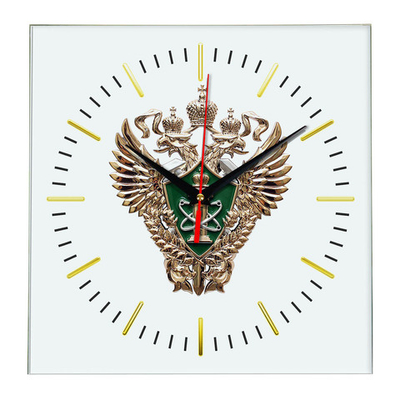 Настенные часы "Эмблема Ростехнадзора 02 48" Декор для дома, подарок