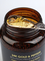 Омолаживающая сыворотка с пептидами и золотом FarmStay 24K Gold & Peptide Solution Prime Ampoule