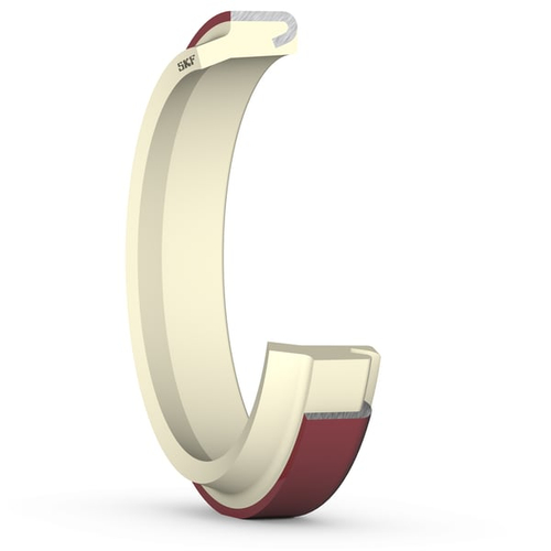 Полиуретановое прижимное грязесъёмное уплотнение с одной выступающей кромкой и стальным стопорным кольцом PA 80X90X7X10