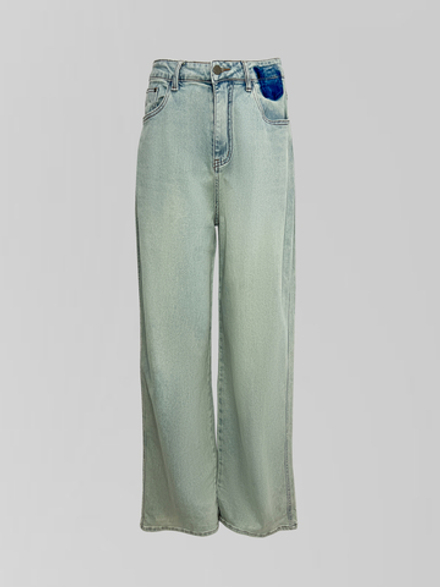 Джинсы LTBI 220 широкие однотонные со стрейчем