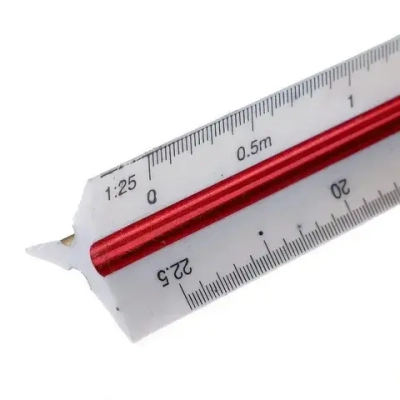 линейка визирная, масштабная линейка