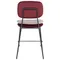 Стул полубарный pea, велюр, бордовый/бежевый