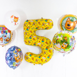 Фольгированный шар «Три кота, С Днем Рождения!» в ассортименте, 46 см